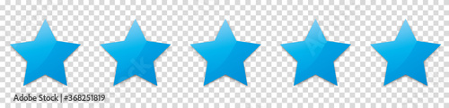 5 blue stars for customer produkt rating 