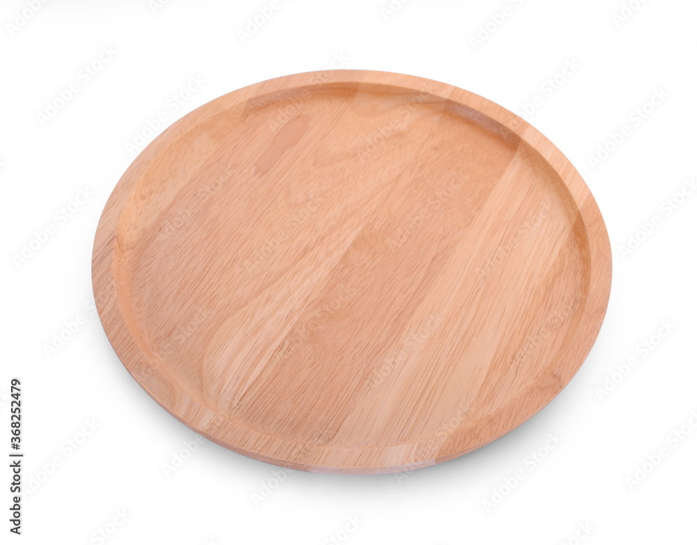 Wood plate isolated on white background. Wood plate isolated on white background.