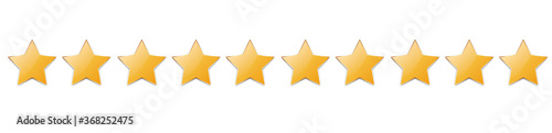 10 gold stars for customer produkt rating 