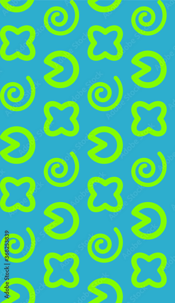 Bright colors of seamless pattern with elements and symbols. Bright colors of seamless pattern with elements and symbols.
