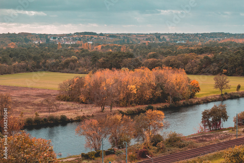 View over the Loire Valley in France