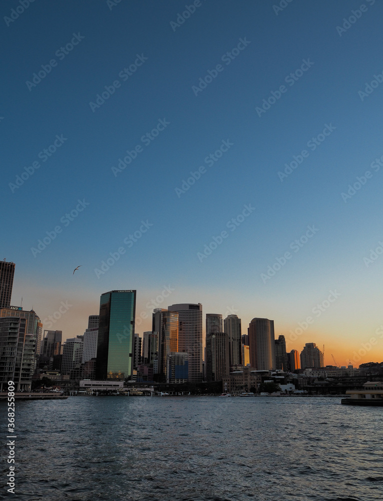 Urban Shot of a sunset in Sydney