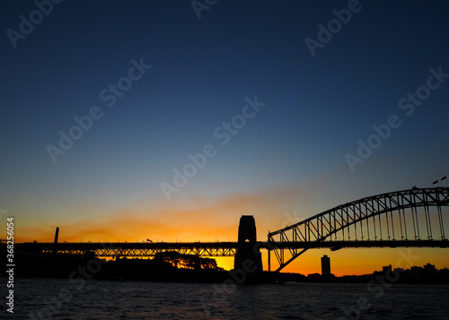 Принти на полотні Sunset in Sydney Harbour, Australia