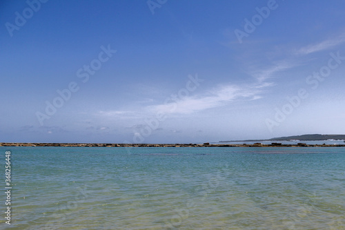 beach and blue sky