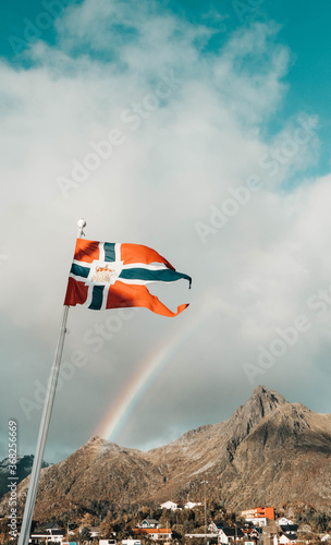 Norwegian Flag Mountains 