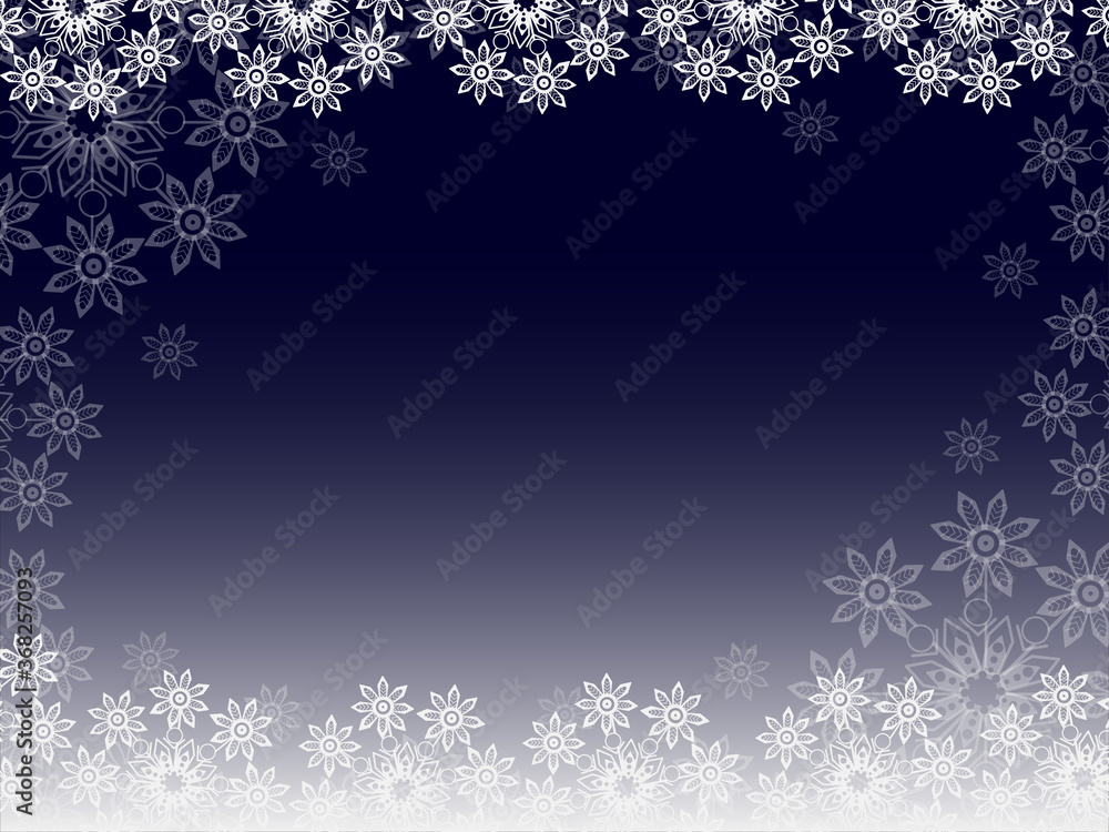Christmas background. Can be used for the design of cards, business cards, banners, web design. Vector drawing on a blue background.