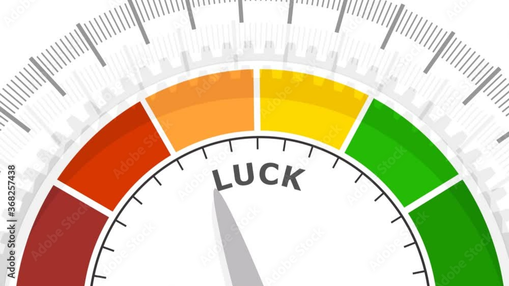 Abstract meter read level of luck result. Color scale with arrow. The measuring device. Colorful infographic gauge element. Abstract meter read level of luck result. Color scale with arrow. The measuring device. Colorful infographic gauge element.