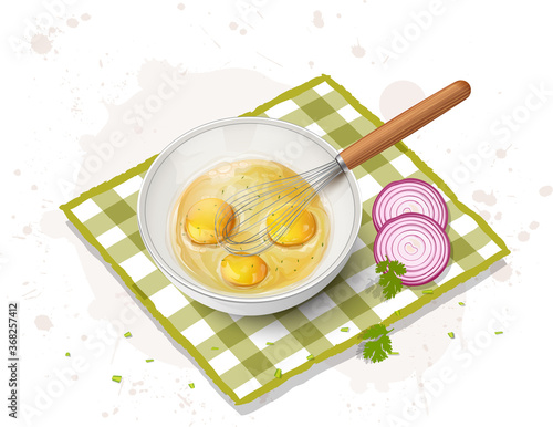 egg yolk vector illustration