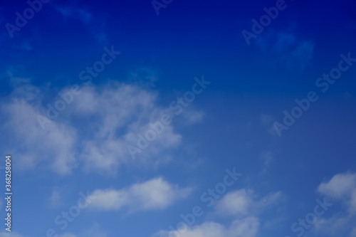 Natural background of blue sky with clouds