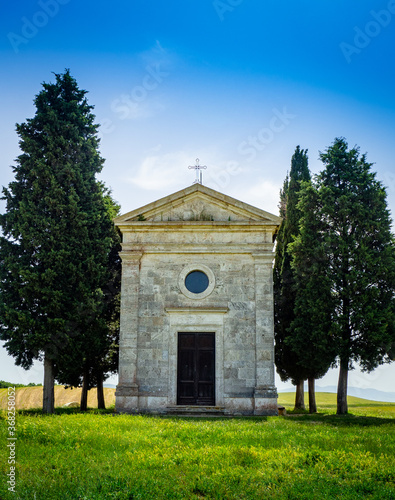 Cappella di Vitaleta in Tuscany Italy