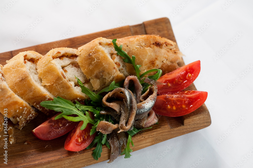 Bruschette with anchovy Bruschette with anchovy