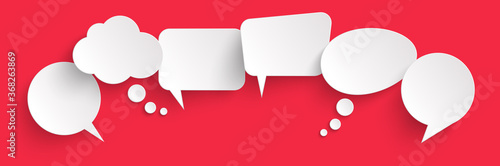 sticker speech bubbles with shadow