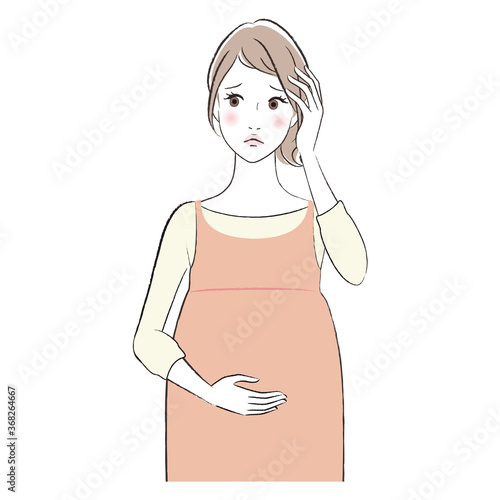 妊婦　体調不良　頭痛