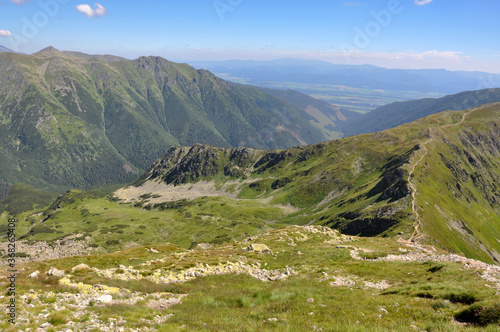 Widok z Rohackiej Przełęczy, Tatry Zachodnie