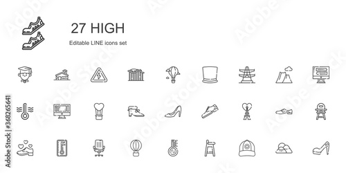 high icons set