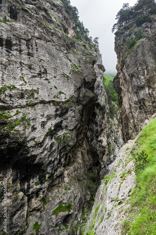 The Kurtatin Gorge in North Ossetia-Alania The Kurtatin Gorge in North Ossetia-Alania