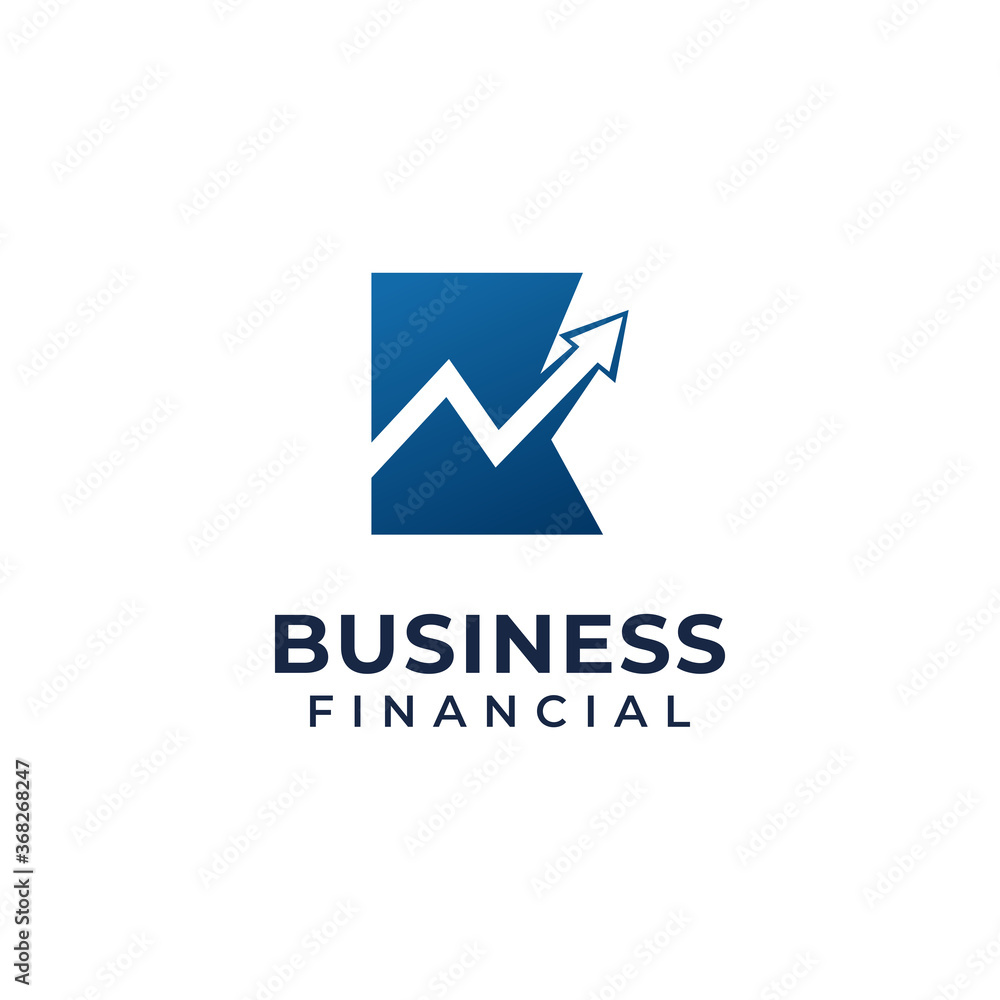 Letter B and Chart Design For Logo Business Financial Vector Letter B and Chart Design For Logo Business Financial Vector