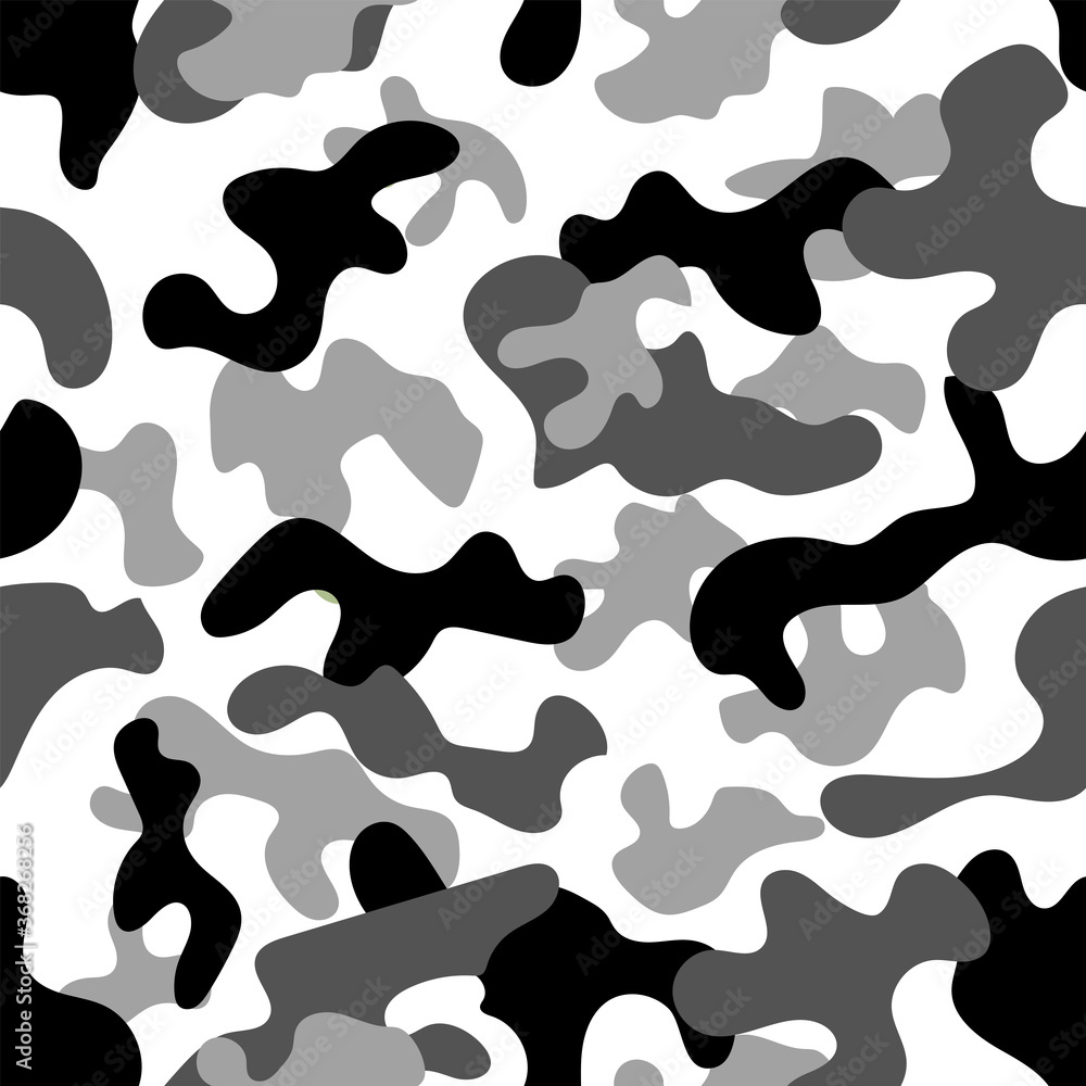 Abstract seamless camouflage pattern. Vector illustration