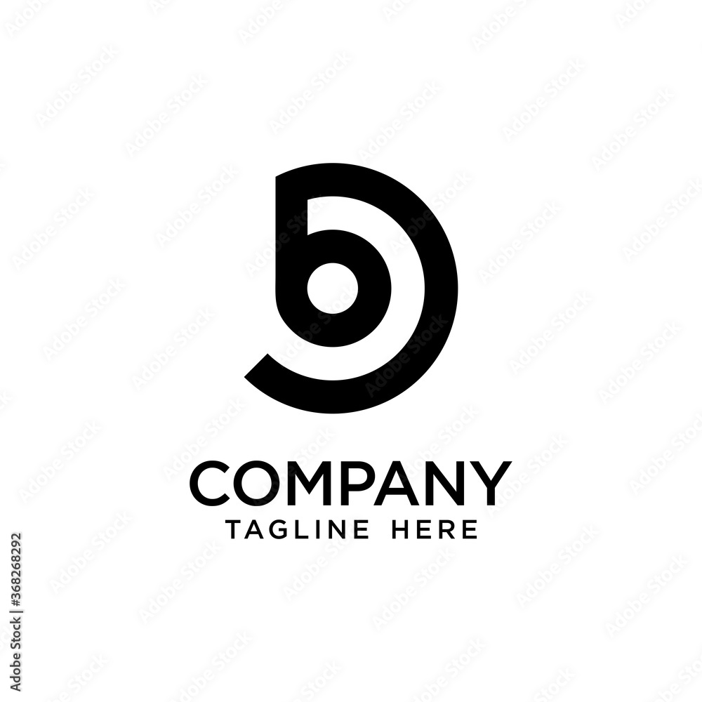 logo Letter B in Circle Logo vector design logo Letter B in Circle Logo vector design