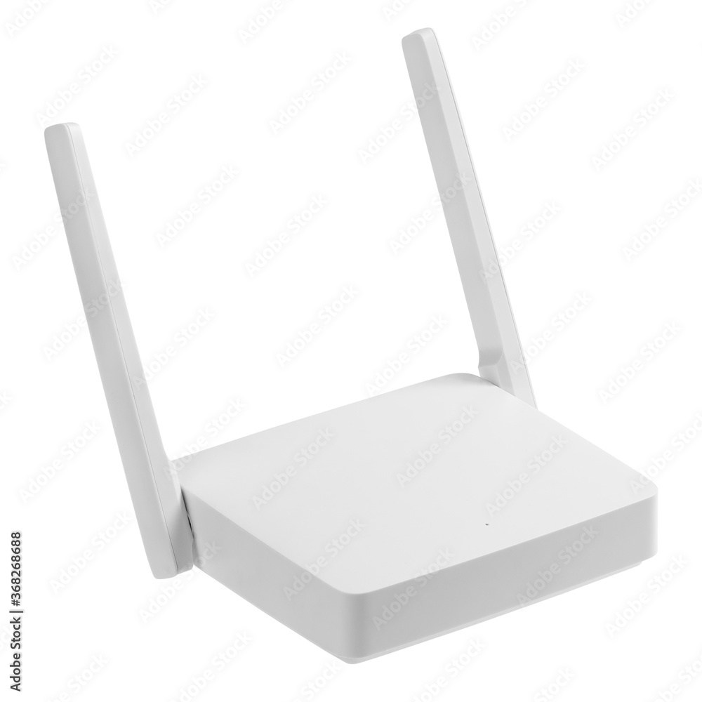 Wi Fi router isolated on white Wi Fi router isolated on white