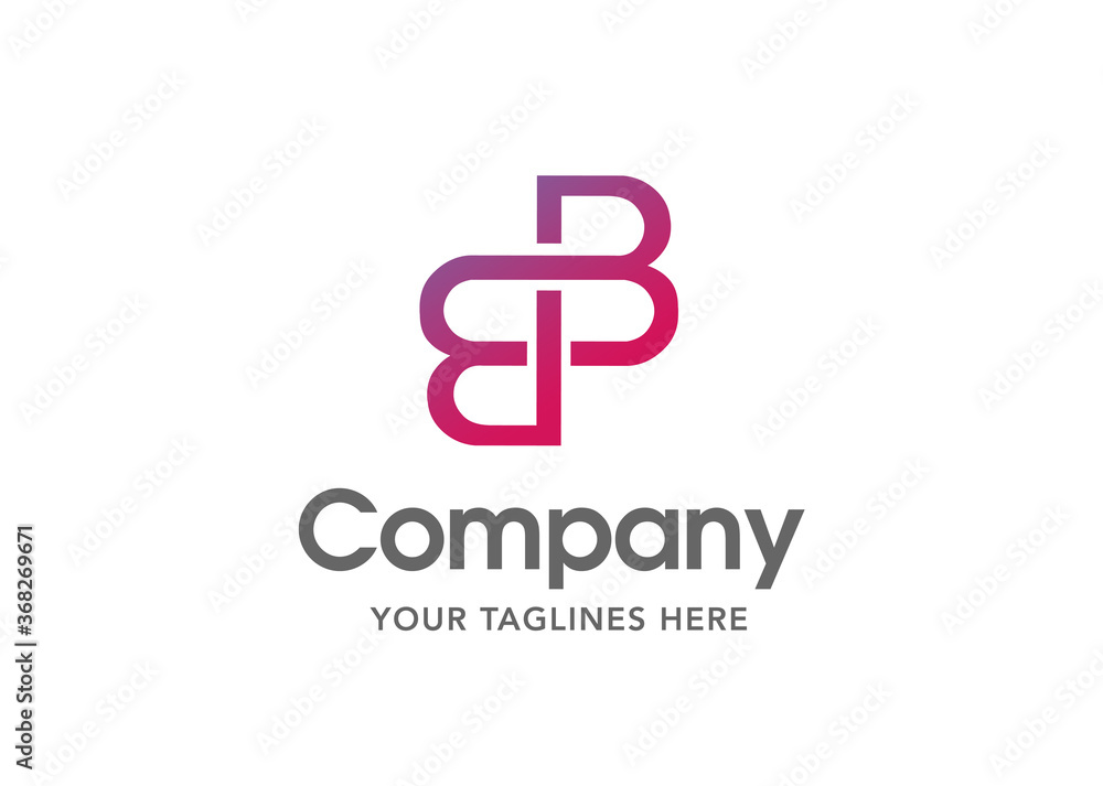 creative connected Letter BB logo design vector creative connected Letter BB logo design vector
