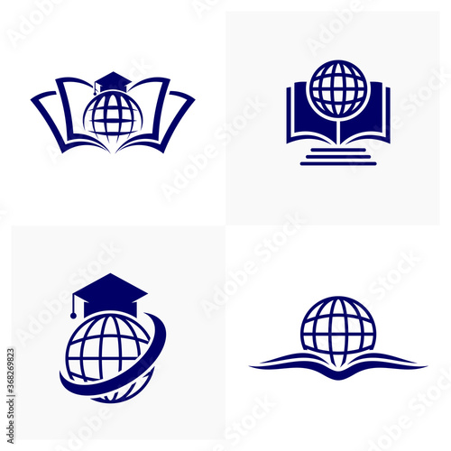 Set of Education logo icon design, vector illustration, Concept design logo.