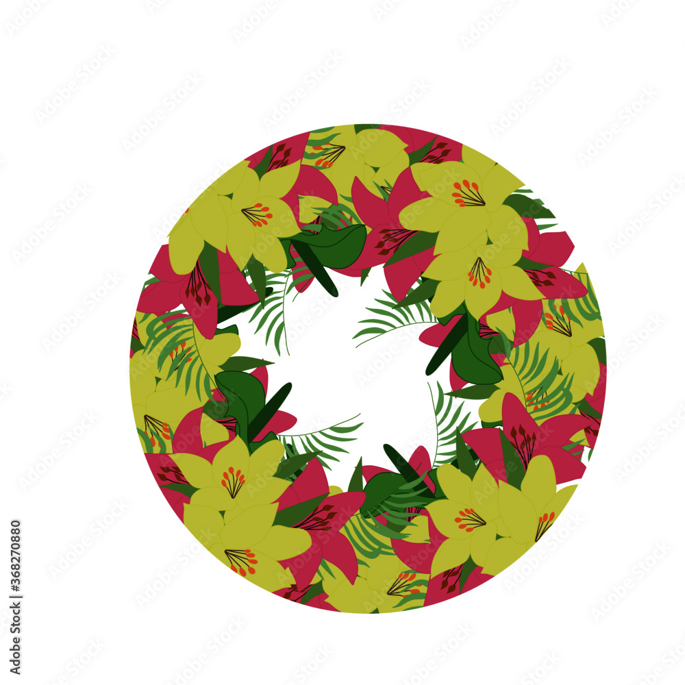 tropical flower frames tropical flower frames