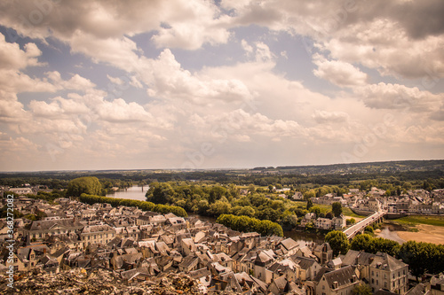 View over the city of Chinon
