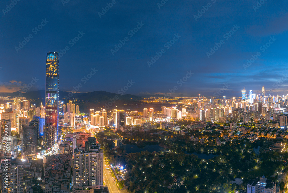 City Scenery of Shenzhen City, Guangdong Province, China