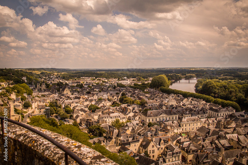 View over the city of Chinon