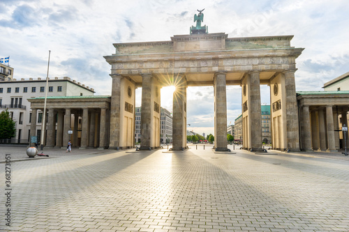 Berlin - Brandenburg Gate at sunrise, Germany