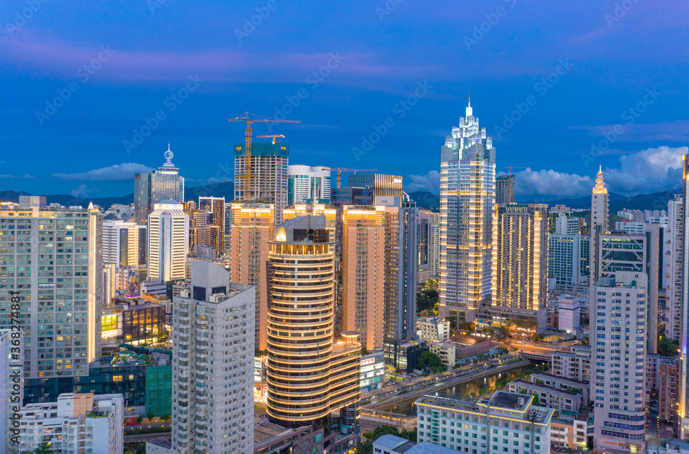 Fototapeta premium City Scenery of Shenzhen City, Guangdong Province, China