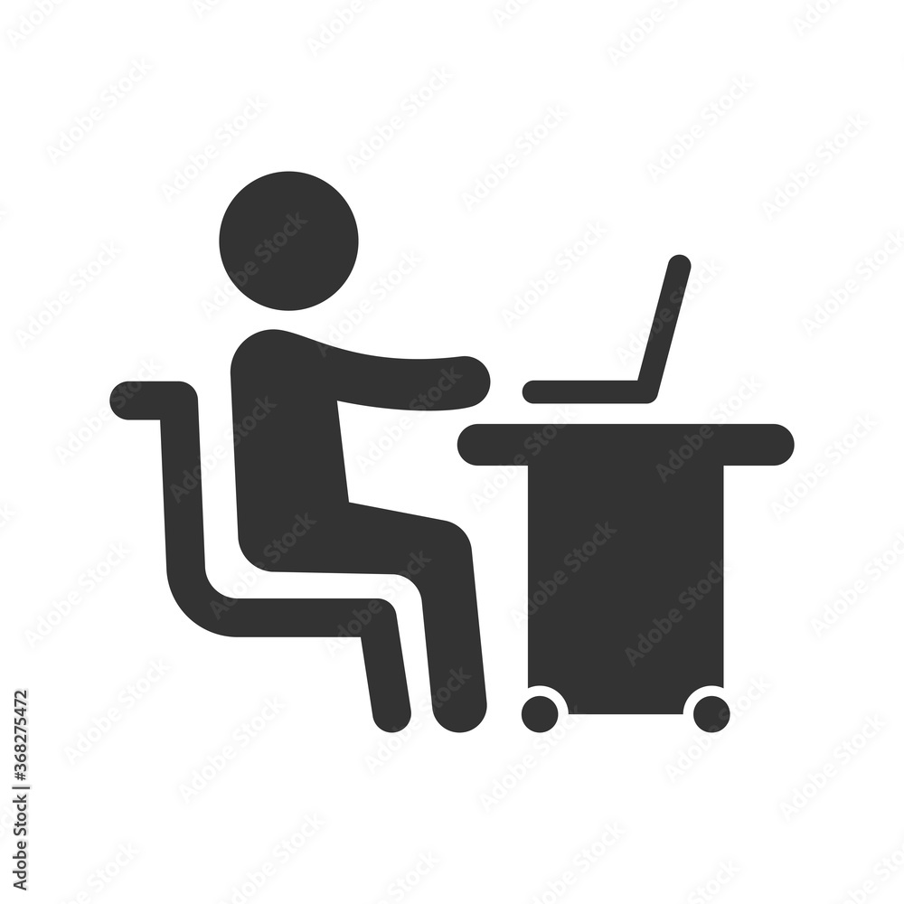 Working office icon Working office icon