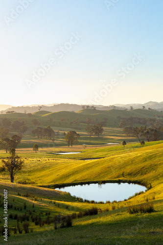 High country landscape with water