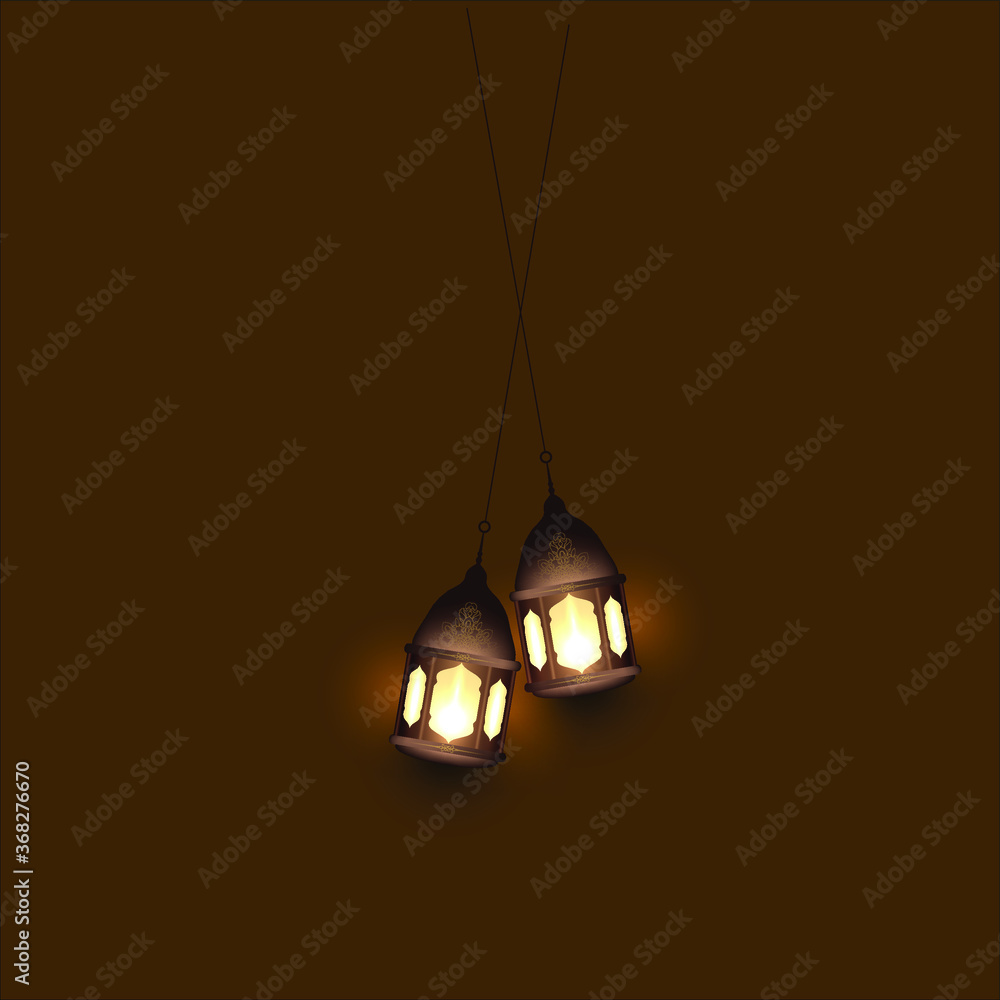 Eid al Adha lamp decoration vector Eid al Adha lamp decoration vector