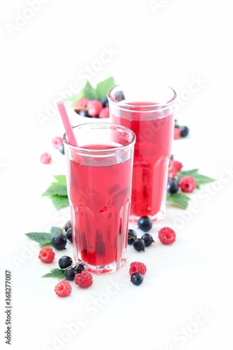 Wallpaper Mural cranberry juice with berries Torontodigital.ca