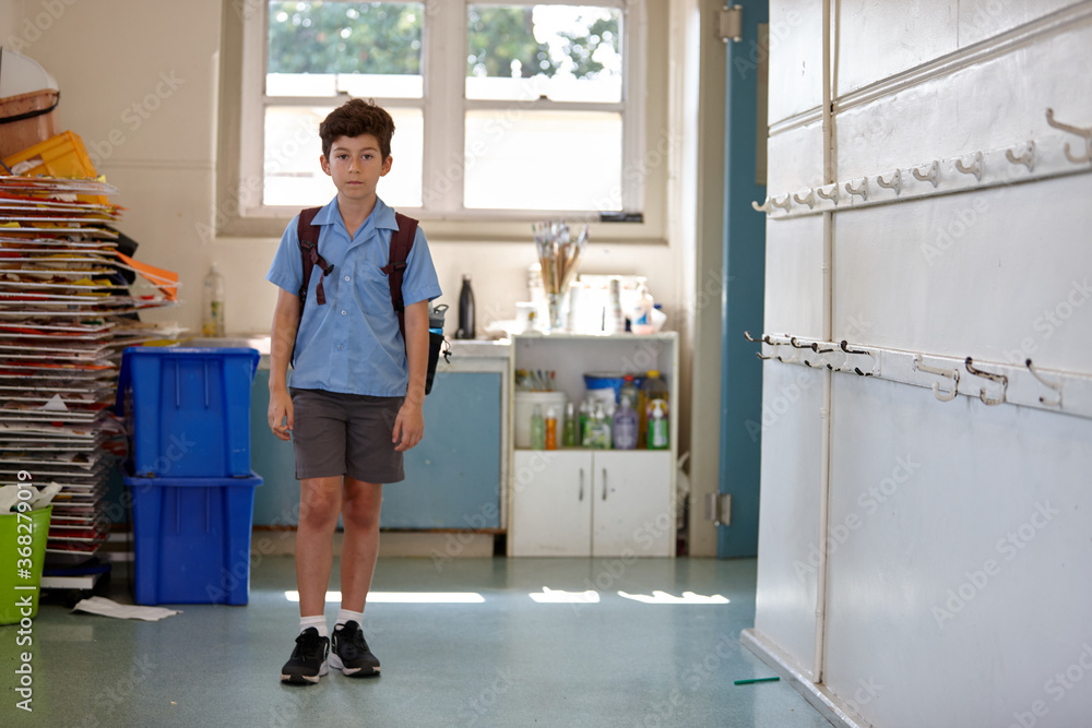 Primary school student at school Primary school student at school
