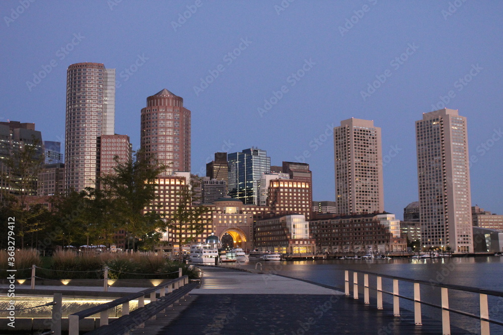 Boston in lights