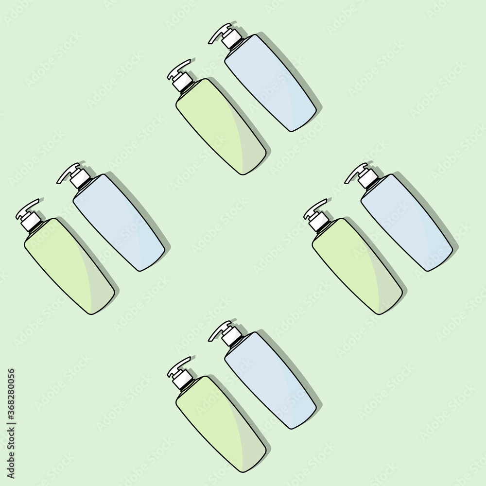 pattern cosmetics mint background