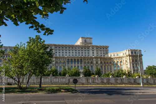 House of the parliament Bucharest city capital of Romania