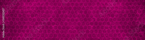 Dark abstract pink magenta modern tile mirror made of hexagonal tiles seamless print pattern texture background banner panorama 