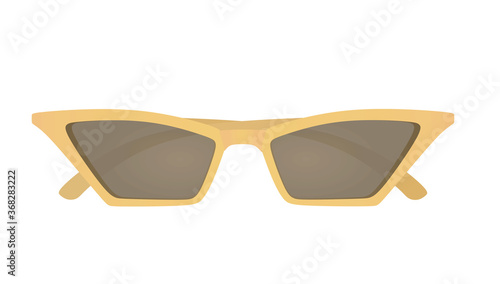 Cat eye sunglasses. vector illustration