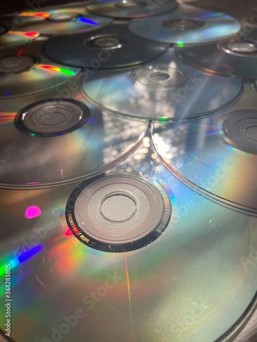 stack of CDs