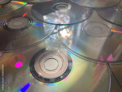 stack of CDs