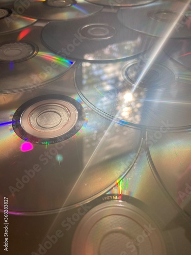 stack of CDs