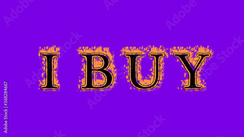 ibuy fire text effect violet background. animated text effect with high visual impact. letter and text effect. Alpha Matte. 