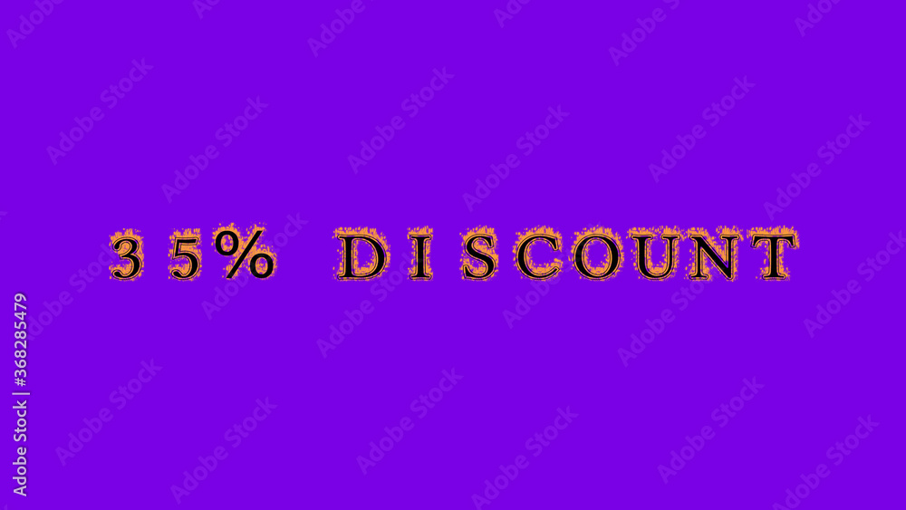 35% discount fire text effect violet background. animated text effect with high visual impact. letter and text effect. Alpha Matte. 35% discount fire text effect violet background. animated text effect with high visual impact. letter and text effect. Alpha Matte.