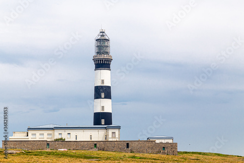 Creac'h lighthouse on the island of Ouessant, off the coast of Brittany