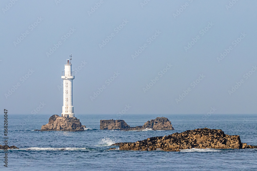 Trois-Pierres lighthouse, off the island of Molene