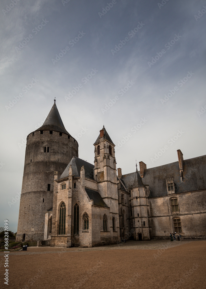 Castle of Chateaudun in France